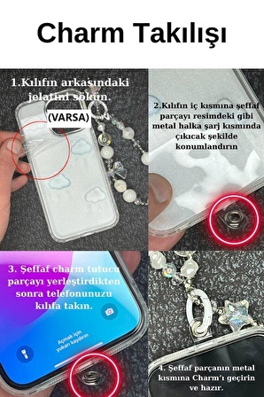 Sevimli Kedi Ve Kurdele Figürlü Telefon Bilek Askısı