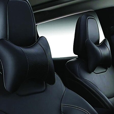 Volkswagen Caddy için yastık ve kemer kılıfı - siyah deri - set
