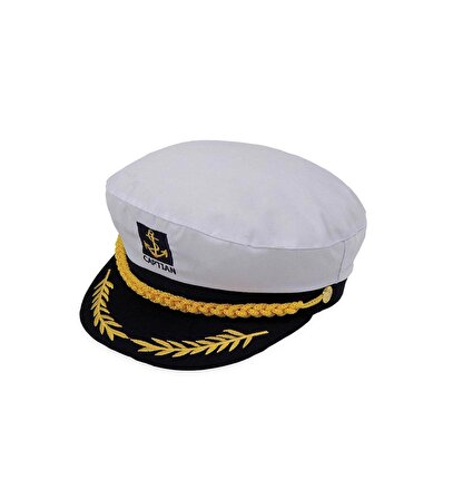 Unisex Kaptan Şapka - Captain Hat - Denizci Şapkası