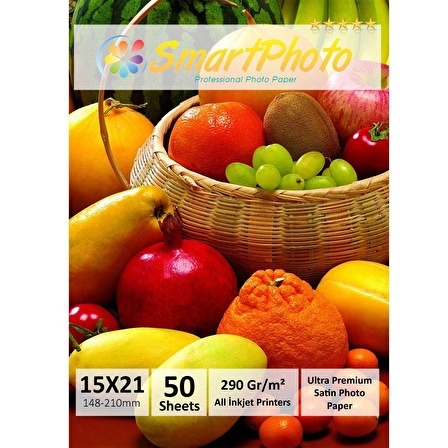 Smart Photo 15X21 Mat (Satin) 290 Gr/m² 50 Adet/1Paket Profesyonel Fotoğraf Kağıdı