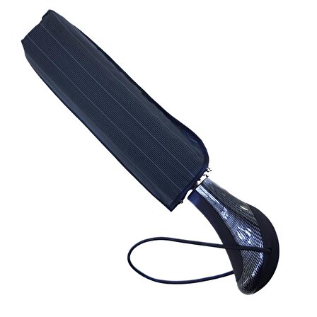 Snotline-April Şemsiye Erkek Full Otomatik Şemsiye Çanta Boy Yağmur Geçirmez Siyah Renk