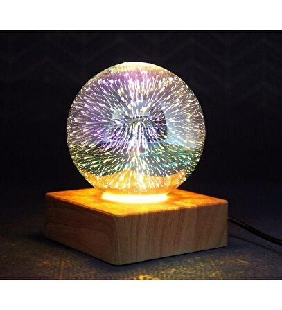 Dekoratif Fişe Takmalı 3D LED Lamba Gece Lambası 