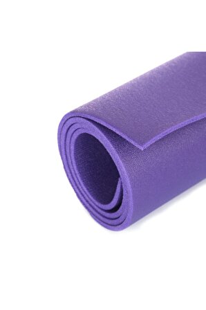 Orta Boy Mor Pilates Yoga Matı - Pilates Minderi - 140 X 50 Cm - Mat - Egzersiz Matı - Plates