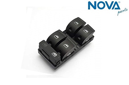 Cam Açma Anahtarı   ( 4 Lü )-Audı A4-5-8-A4 Quattro 05-8-Rs4-6-8