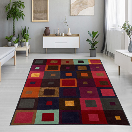 Dijital Baskı Yıkanabilir Kaymaz Taban Salon Halısı Ve Yolluk RVG1154
