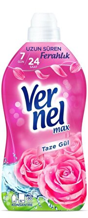 Vernel Max Sensetive Anti-Alerjik Taze Gül Beyazlar ve Renkliler İçin Konsantre Yumuşatıcı 4 x 1440 ml 240 Yıkama
