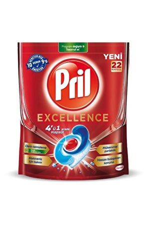 Pril Excellence Bulaşık Makinesi Tableti 2x22'li 