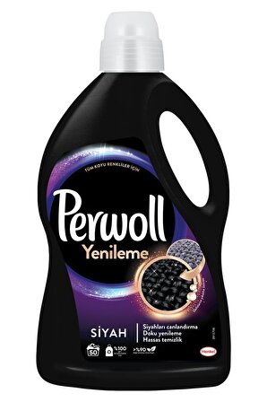 Perwoll Hassas Bakım Sıvı Çamaşır Deterjanı Siyah Yenileme 4 x 2.97 L 200 Yıkama