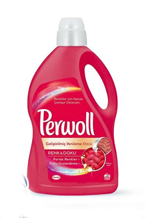 Perwoll Yenileme & Onarım Renkliler İçin Sıvı Deterjan 3 lt 50 Yıkama 