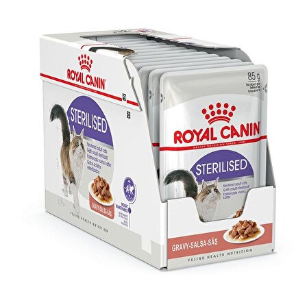 Royal Canin Gravy Sterilised Kısırlaştırılmış Yaş Kedi Maması 12 Adet 85 gr