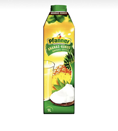 Pfanner Ananas - Hindistan Cevizi Aromalı Meyve Suyu 1 lt