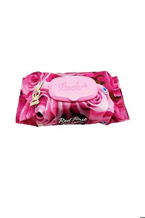 7 Paket Red Rose Islak Havlu Mendil 90 Adet Kapaklı Gül Kokulu