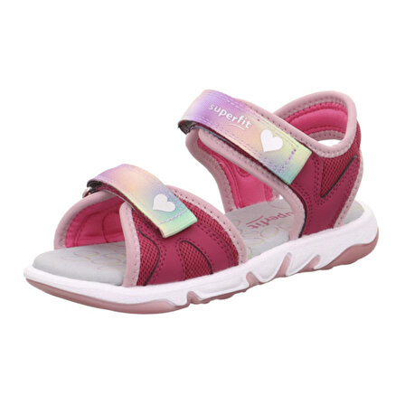 Super Fit  Kız Çocuk - Genç Sandalet 1-009540-5000-1 Süperfit PEBBLES KIRMIZI