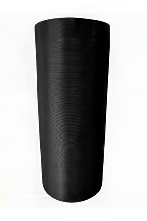 ALMITAL 48 Cm X 5 M Siyah Çizgi Desenli Suni Deri, Çekmece Içi Kaydırmaz Halı , Çekmece Halısı 