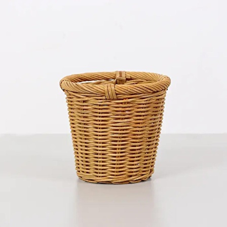 Dekoratif Kaşıklık, Rattan Hasır Kaşıklık , Tezgah Üstü, Hasır Çok Amaçlı, Masaüstü Kalemlik 16x15