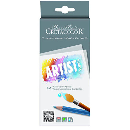 Cretacolor Artist Studio 12'li Sulandırılabilir Kuru Boya Kalem Seti Karton Kutu / 28312