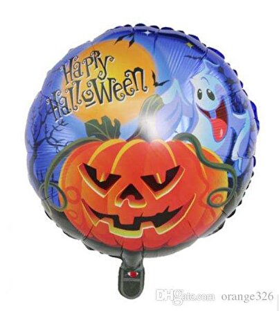 Parti Malzemeleri Happy Halloween Folyo Balon 18 inç