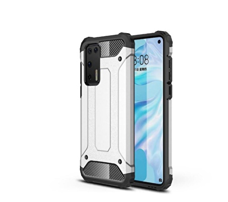 Huawei P40 Kılıf Tank Silikon Kapak