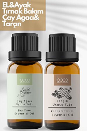 Çay Ağacı & Tarçın Saf Aromaterapi Uçucu Yağı Avantajlı 2'li Set 15 ml