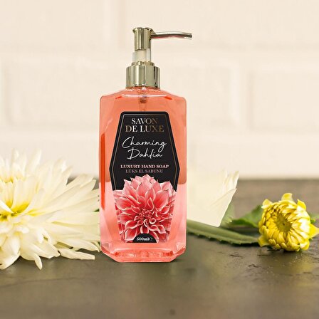 Savon De Luxe Luxury Floral Charming Dahlia Sıvı Sabun 500 ml x 3 Adet