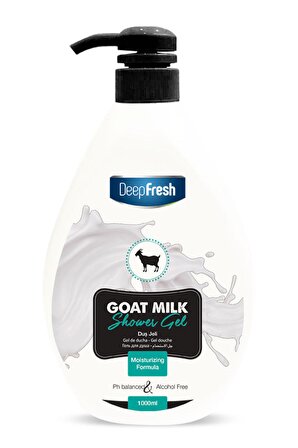 Deep Fresh Keçi Sütü Aromalı Tüm Ciltler İçin Duş Jeli 1000 ml