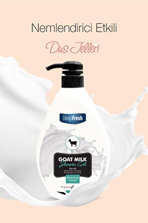 Deep Fresh Keçi Sütü Aromalı Tüm Ciltler İçin Duş Jeli 2 x 1000 ml