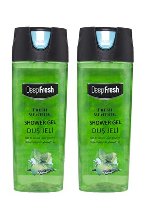 Deep Fresh Fresh Mentol Canlandırıcı Tüm Ciltler İçin Duş Jeli 2 x 500 ml