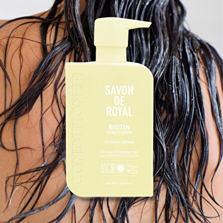 Savon De Royal Biyotin İçeren Aşırı İşlem Görmüş Saçlar İçin Onarım Etkili Saç Kremi 500 ml 2 adet