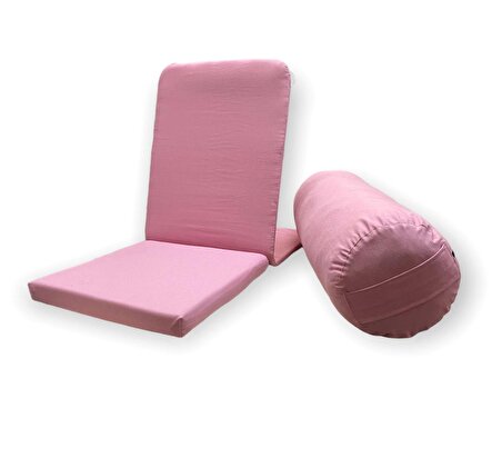 Meditasyon Sandalyesi (Backjack) & Bolster Minderi / Antibakteriyel Duck Kumaş - 2'li Set