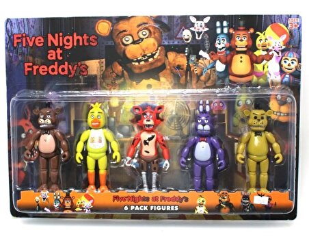 Five Nights At Freddys Oyun Karakterleri 6'lı Set Büyük Boy