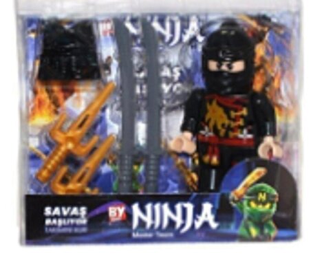 Ninja Figür / Ninja Samuray Oyun Figür / Ninja Samuray Oyun Figür / SİYAH