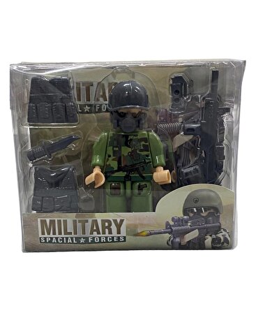 Küçük Asker Figür Giydirilebilir Oyuncak - Asker Figür Aksesuarlı Oyuncak -Military Special Forces