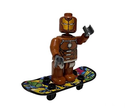 Heroes Karakter Kaykaylı Lego Oyuncak Yenilmezler Kaykaylı Iron-man Figür Lego Oyuncak