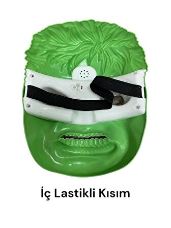 Hulk Maskesi - Yenilmez Süper Kahraman Hulk Maskesi - Sesli ve Işıklı Hulk Maskesi