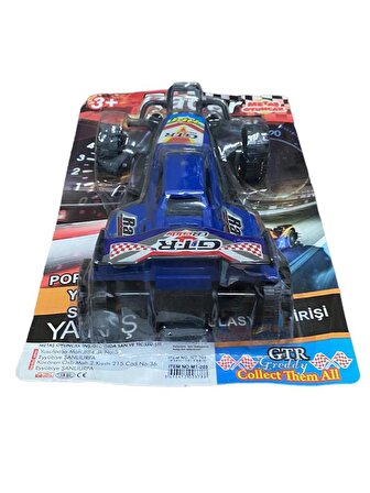 Racer Sürtmeli Kırılmaz Formula Yarış Arabası - Racer Oyuncak Sürtmeli Yarış Arabası / Mavi