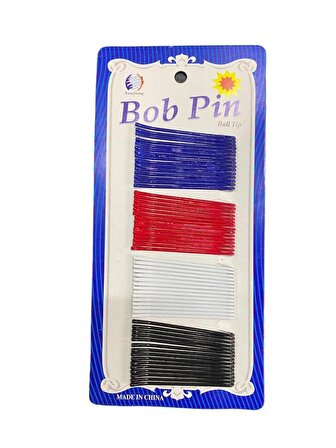 Bob-Pin Tel Toka - 4 Farklı Renk 60 Adet Tel Toka, Tel Saç Tokası