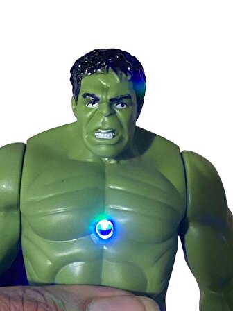Işıklı Hulk Karakteri Avengers 4 Hulk Karakteri - Işıklı Yenilmez Kahraman Hulk 20 Cm Kutulu