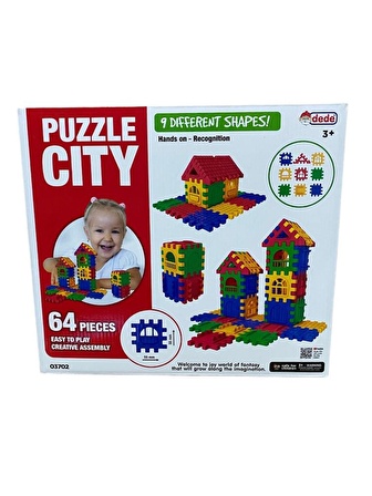 Dede 3+ Yaş Büyük Boy Puzzle 64 Parça