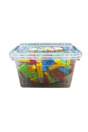 300 Parça Mmx Lego Blok Puzzle Plastik Saklama Kabı İle Birlikte