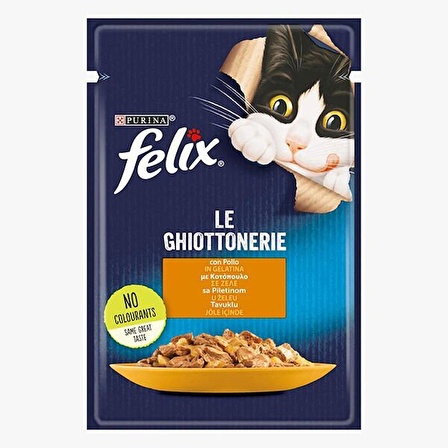 Felix Sensations Taze Jöle İçerisinde Tavuklu Yetişkin Kedi Konservesi 85 gr