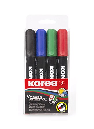 Kores Çok Renkli Çocuk Kalem Seti Yuvarlak Uçlu Kalem 4'lü Set