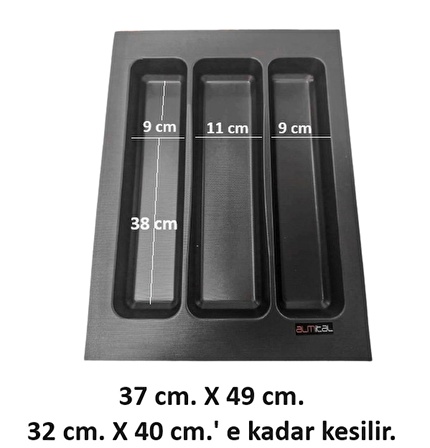 37x49 Mikro Kabartma Desenli Antrasit Kepçelik En 32 Boy 40 Cm'e kadar kesilebilir (Ücretsiz Kesim) 