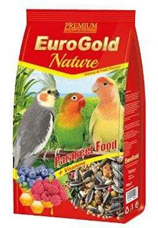 Eurogold Paraket Ballı - Meyveli 750 Gr Papağan Yemi 