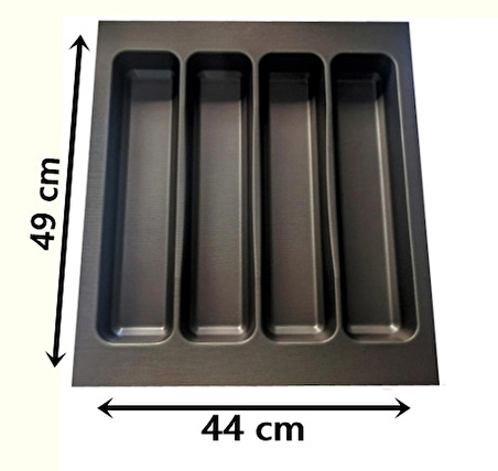 ALMİTAL 44x49 Mikro Kabartma Desenli Antrasit Kepçelik En 40 Boy 40 Cm'e kadar kesilebilir