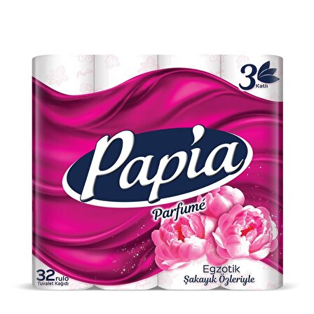 Papia Parfume Kokulu 3 Katlı 32'li Tuvalet Kağıdı