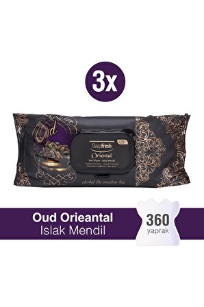 Deep Fresh Oriental Islak Mendil Oud 3 x 120 Yaprak