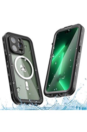 Apple Iphone 14 Pro Max Ile Uyumlu Kılıf Su Geçirmez 360 Derece Koruma Waterproof Telefon Kılıfı
