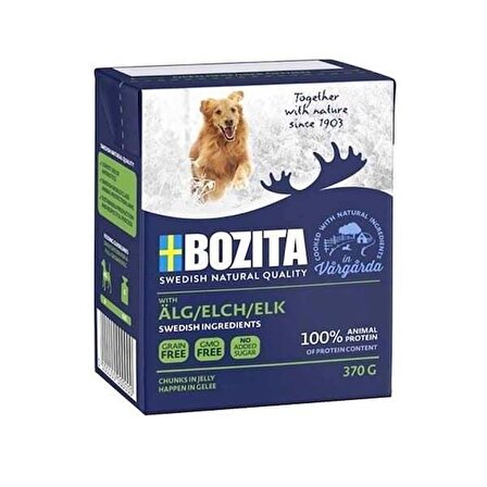Bozita Naturals Geyik Etli Tahılsız Konserve Köpek Maması 370 gr