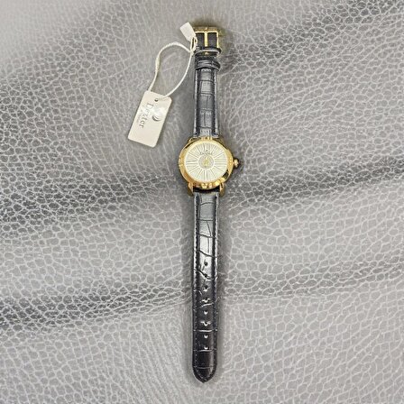 Zamansız Elegans - Altın Renk Roma Rakamlı Model 2 Yıl Garantili Çelik Dexter Marka Kadın Saati