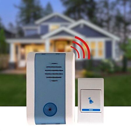 Wireless Bağlantılı Ev, Ofis, Daire veya Bahçe Kapıları İçin Kablosuz Kapı Zili (4401)